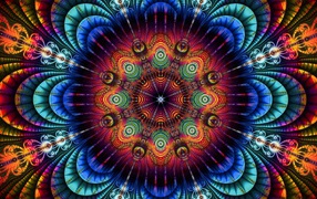 Красивый абстрактный красочный рисунок 