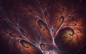 Красивый размытый узор с неоном 