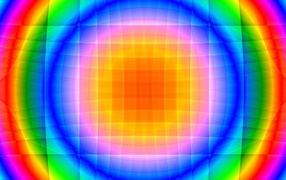 Красивый радужный круг 