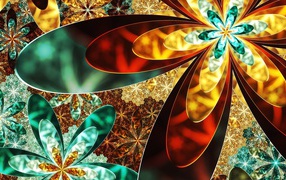 Красивые необычные абстрактные цветы 