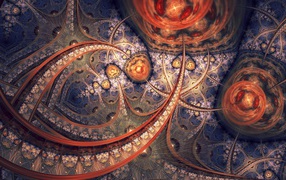 Красивый необычный абстрактный узор