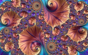 Красивый необычный абстрактный морской рисунок