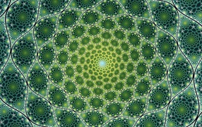 Красивый необычный зеленый узор