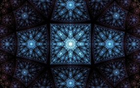 Синий градиентный рисунок 