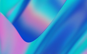 Blue with pink abstract waves
