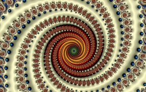 Коричневая градиентная спираль 