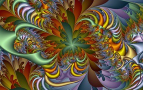 Фрактальный рисунок с необычным узором