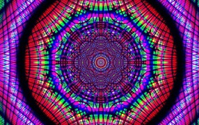 Разноцветный узор калейдоскопа 