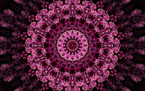 Необычный абстрактный розовый рисунок