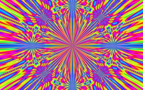 Желтый с розовым рисунок в калейдоскопе