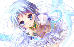 Голубоглазая красивая девушка аниме Rance