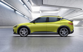 Автомобиль  Genesis GV60, 2021 года вид сбоку