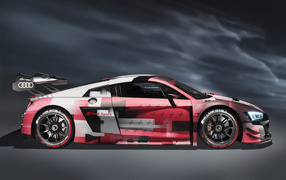 Гоночный автомобиль Audi R8 LMS GT3 Evo II 2022  года вид сбоку