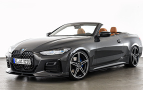 2021 BMW 4 Series Convertible against white background