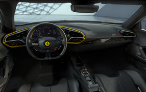 Салон автомобиля Ferrari 296 GTB Assetto Fiorano 2022 года