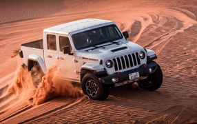 2021 Jeep Gladiator Sand Runner in the desert