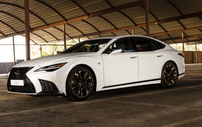 2021 Lexus LS 500 F SPORT white car