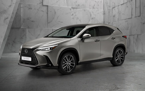Кроссовер Lexus NX 350h 2021 года у стены