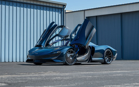 McLaren Speedtail sports car with open doors
