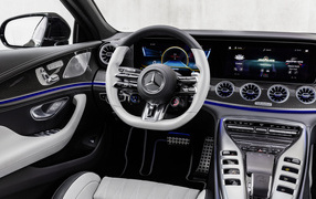 Interior of a Mercedes-AMG GT 53, 2021
