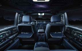 The interior of the 2021 Rolls-Royce Phantom EWB Tempus Collection