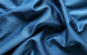 Piece of blue cloth close up