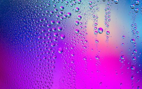 Purple background with water drops