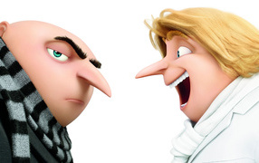 Gru and Drew cartoon characters Despicable Me 3