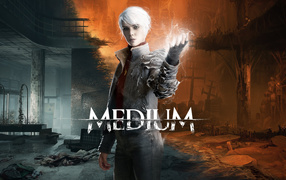 Poster for the new computer game The Medium, 2021