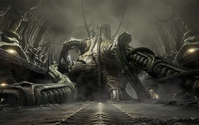 Скриншот компьютерной игры Scorn, 2021