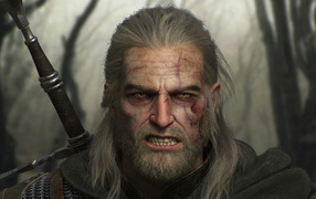 Warrior from the game Geralt Of Rivia The Witcher 3