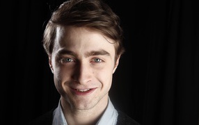 The charming smile of actor Daniel Radcliffe
