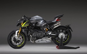 Motorcycle MV Agusta Brutale 1000RR on a gray background