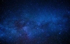 Beautiful starry sky at night