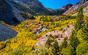 Вид на живописный каньон в США 