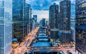 Красивые небоскребы Чикаго, США