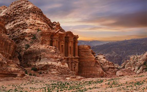 The ancient temple of Ad-Deir, Petra. Jordan