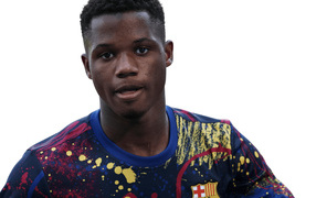 Испанский футболист клуба Барселона Ансу Фати