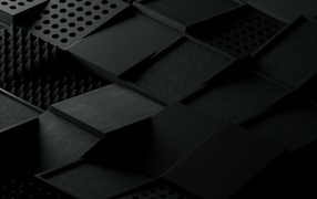 Абстрактные черные квадраты