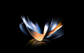 Абстрактный узор на черном фоне