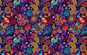 Красивый яркий абстрактный рисунок