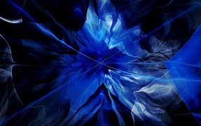 Голубой необычный абстрактный узор