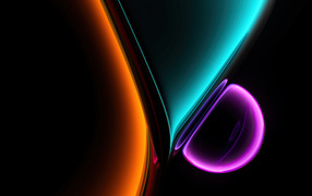 Яркие цвета на черном фоне