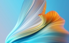 Градиентный рисунок на голубом фоне