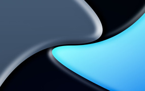 Серая и голубая краска на черном фоне