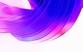 Сиреневые волны на белом фоне