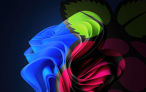 Разноцветные узоры на волнистой поверхности