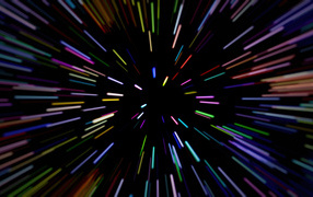 Multicolored flying abstract sparks