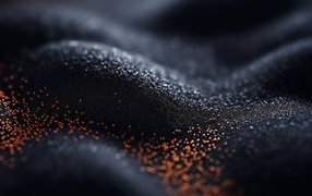 Shiny abstract black sand