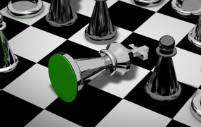 Стальные шахматы 3д на доске